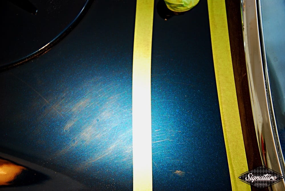 Shelby Cobra Replica Restoration Detail - Signature Detailing New Jersey - 50-50 condition before