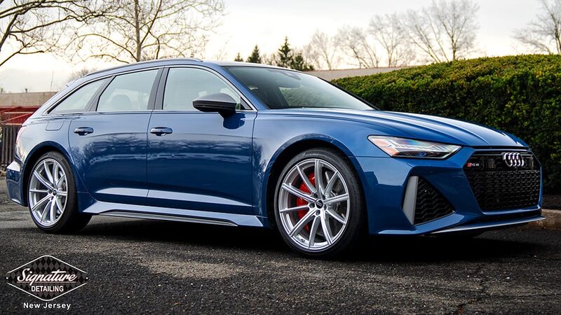Audi RS6 Avant paint correction and ceramic coating by Signature Detailing NJ