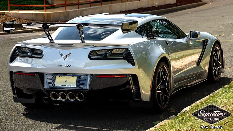 Corvette C7 ZR1 PPF and ceramic coating by Signature Detailing NJ