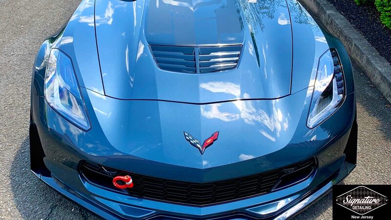 Corvette Z06 front end PPF Suntek Clear Bra by Signature Detailing NJ