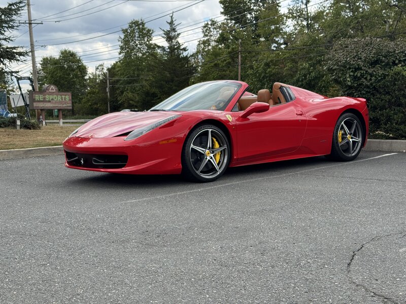 Red Ferrari 458 Spider protected with PPF and ceramic coating by Signature Detailing NJ