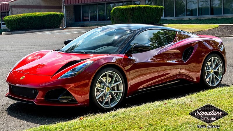 Lotus Emira PPF clear bra and ceramic coating by Signature Detailing NJ