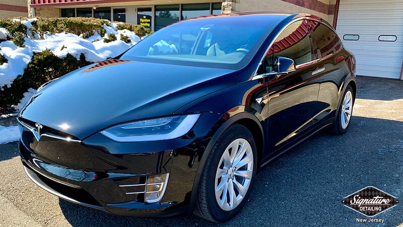 Tesla Model X CQuartz Finest ceramic coating by Signature Detailing NJ