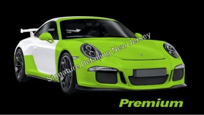 Signature Detailing New Jersey's Basic PPF Clear Bra Coverage Package protects entire vehicle front end. PLUS A pillars, front roof line edge, rocker panels, and rear impacts.